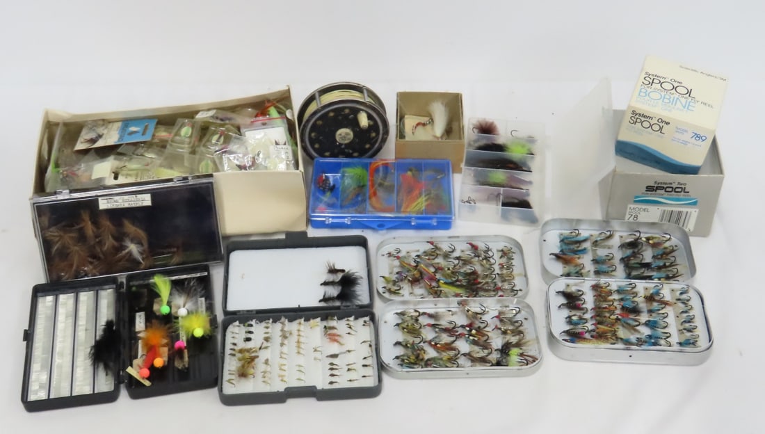 Fishing Flies and Reels: Fishing Flies and Reels Please ask questions & read terms & conditions before bidding.