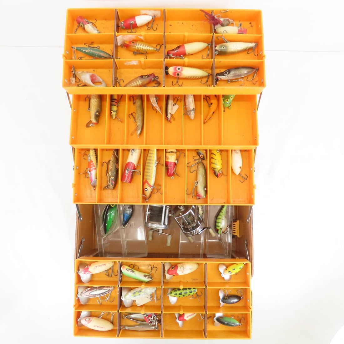 Vintage tackle box with lures and gear (1 of 17)