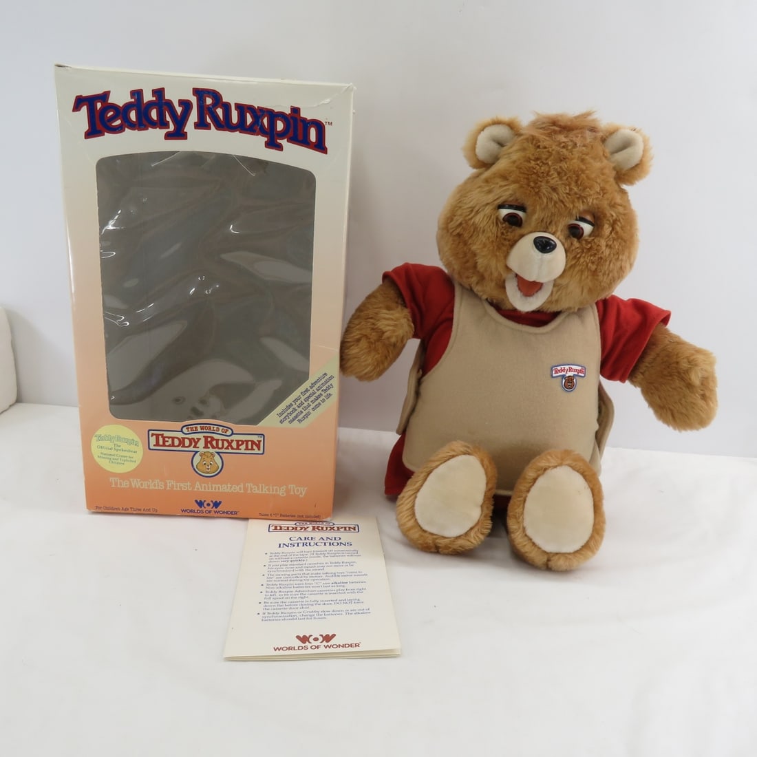 Vintage Teddy Ruxpin in Original Box- WORKS (1 of 12)