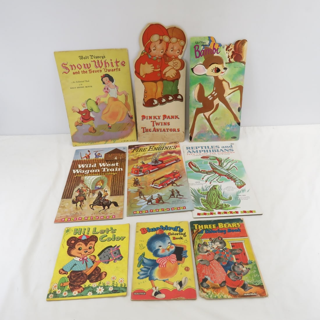 Golden Funtime PUNCH-OUT books: Fire Engines 1958 (1 of 12)