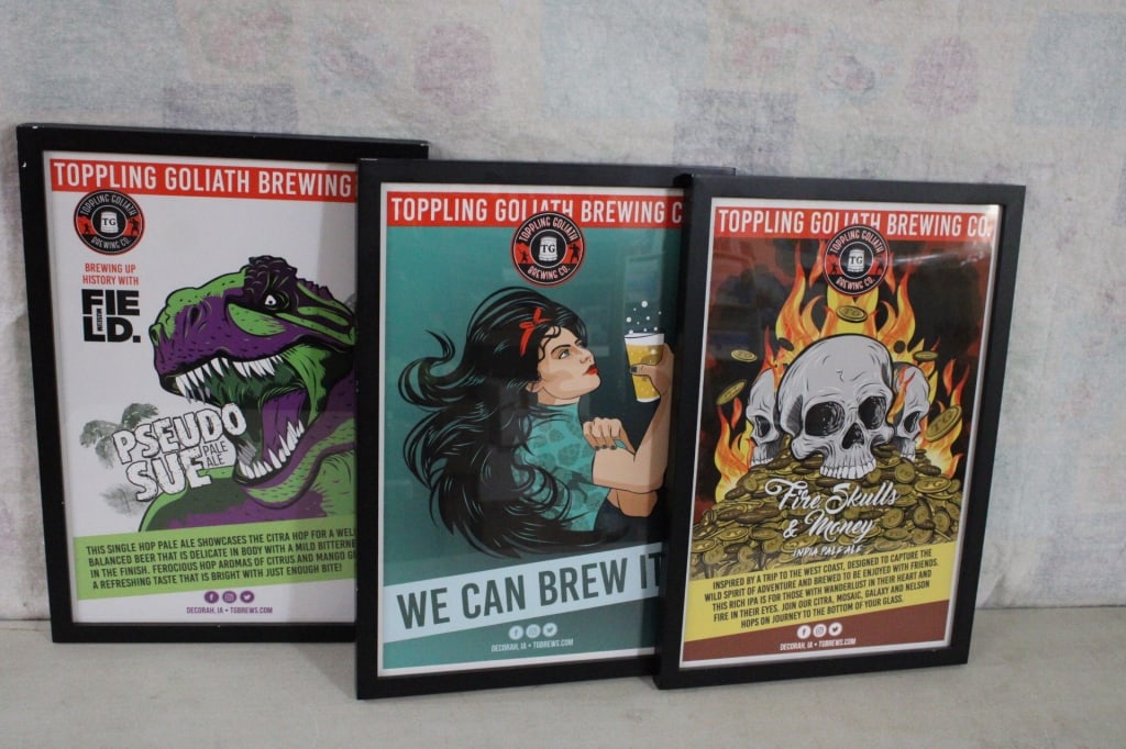 3 Toppling Goliath Brewing Co. Framed Posters (1 of 14)