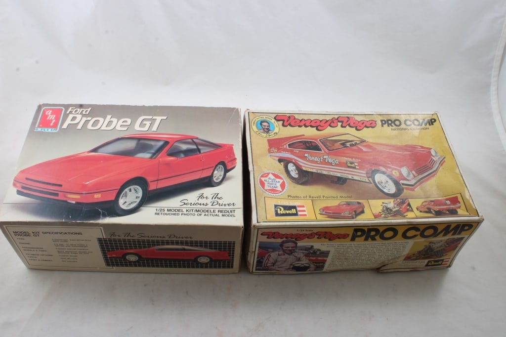 Revell Veney's Vega & AMT Ford Probe GT Model Cars (1 of 19)