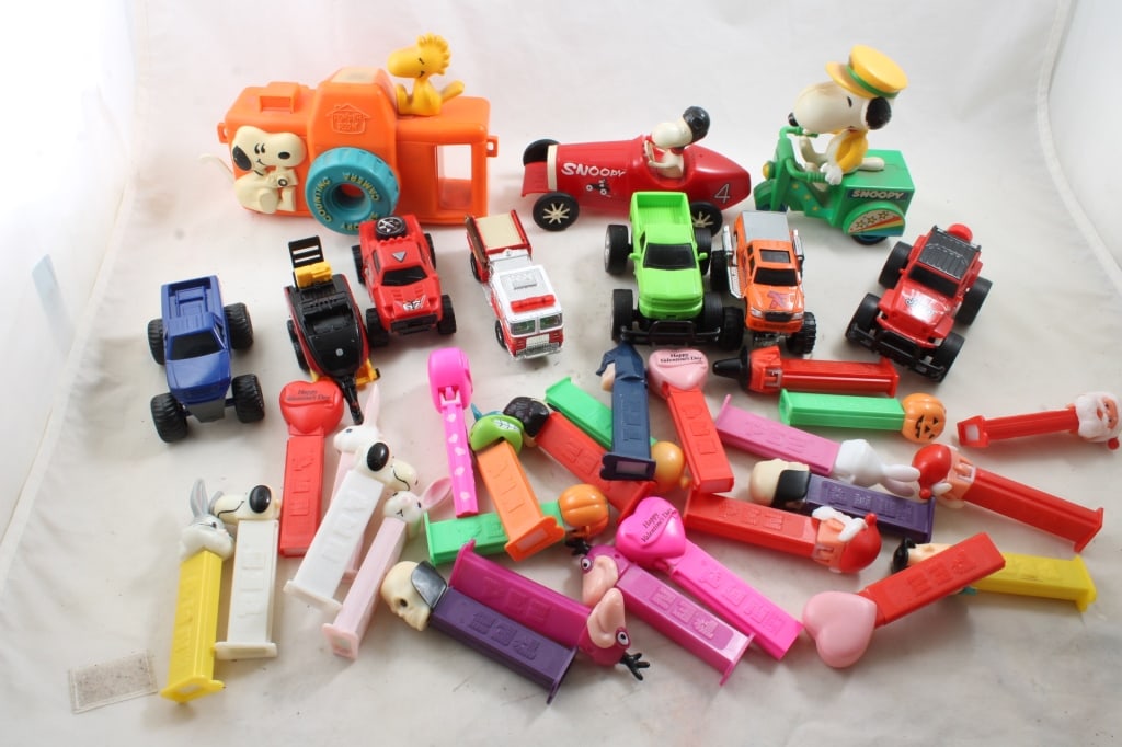 Snoopy Camera, Racer, Scooter, Pez, & Other Toys (1 of 13)