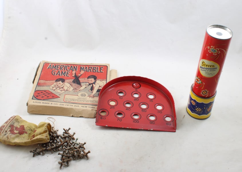 Marx Marble Game, Kaleidoscope, Arcade Jack Set (1 of 11)