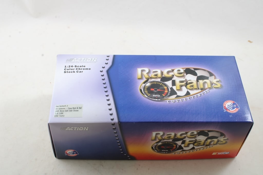 Dale Earnhardt, Jr Action Nascar Diecast 1:24 #8: Dale Earnhardt, Jr Action Nascar Diecast 1:24 #8Budweiser 2005 Monte Carlo Chrome 1 of 2004 as pictured. Please ask questins and read terms & conditions before bidding.