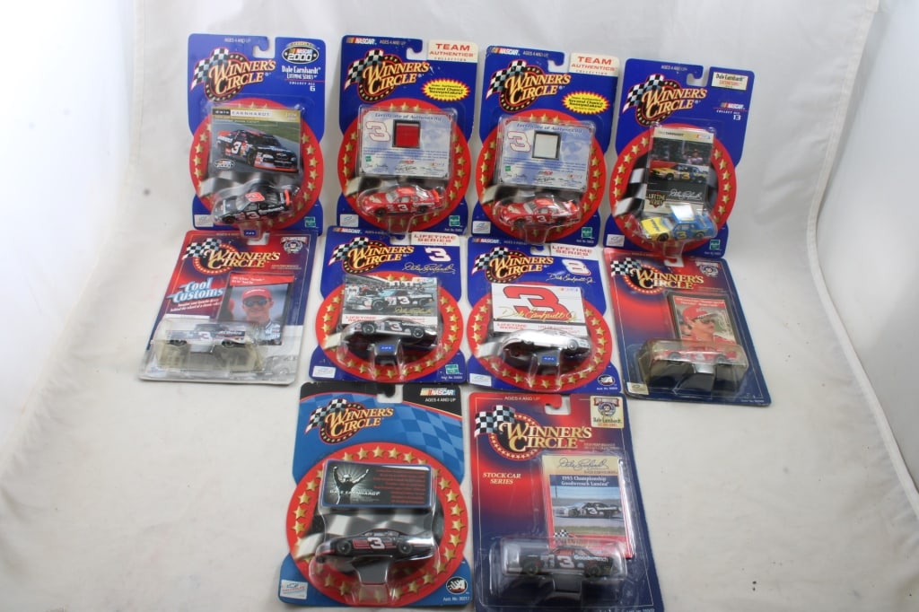 10 Dale Earnhardt 1:64 Winners Circle Diecast Cars: 10 Dale Earnhardt 1:64 Winners Circle Diecast CarsDale Sr. & Dale Jr. as pictured. Please ask questins and read terms & conditions before bidding.