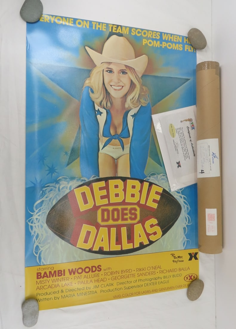 "Debbie Does Dallas" LE movie poster w/COA (1 of 7)
