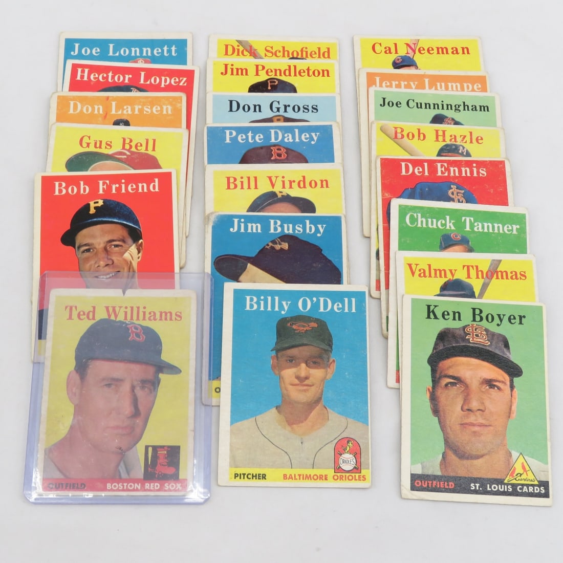 21 1958 Topps Baseball Cards- #1 Ted Williams (1 of 7)