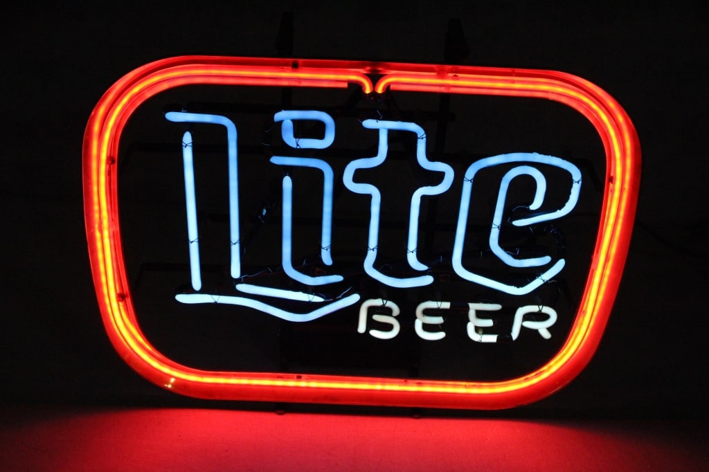 Vintage Miller Lite Beer Neon Sign