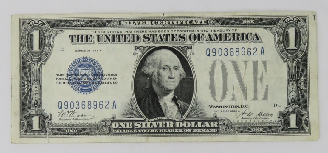 1928 A $1 Silver Certificate Funny Back (1 of 5)