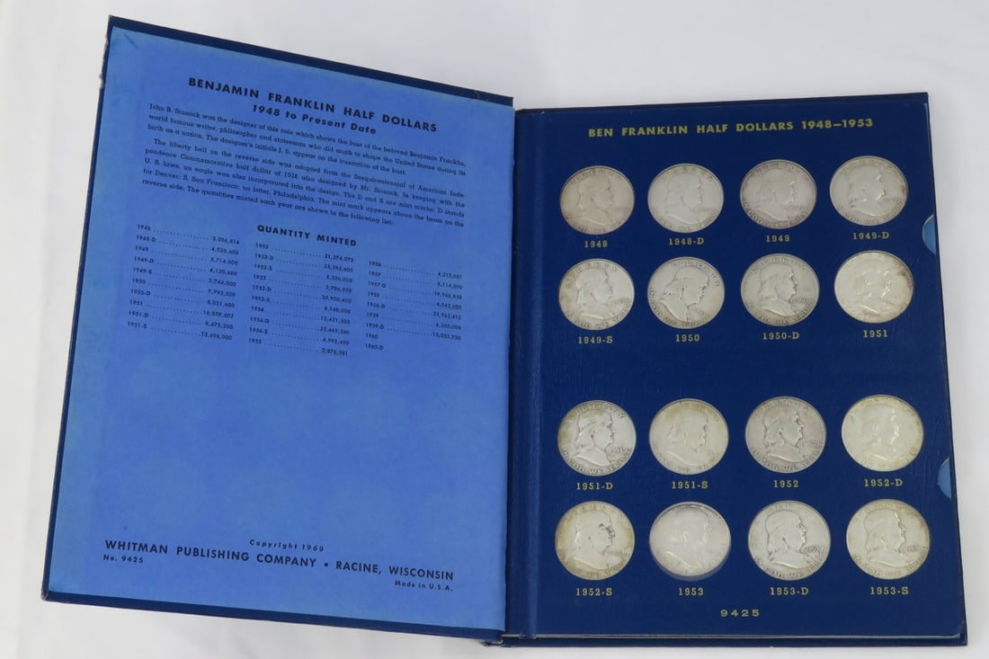 29 Franklin Half Dollars in book (1 of 20)
