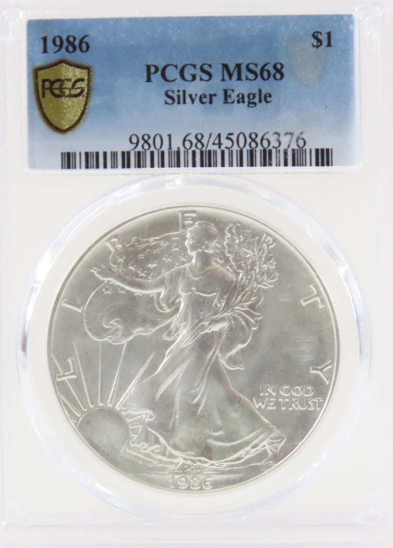 1986 American Silver Eagle PCGS MS68 (1 of 4)