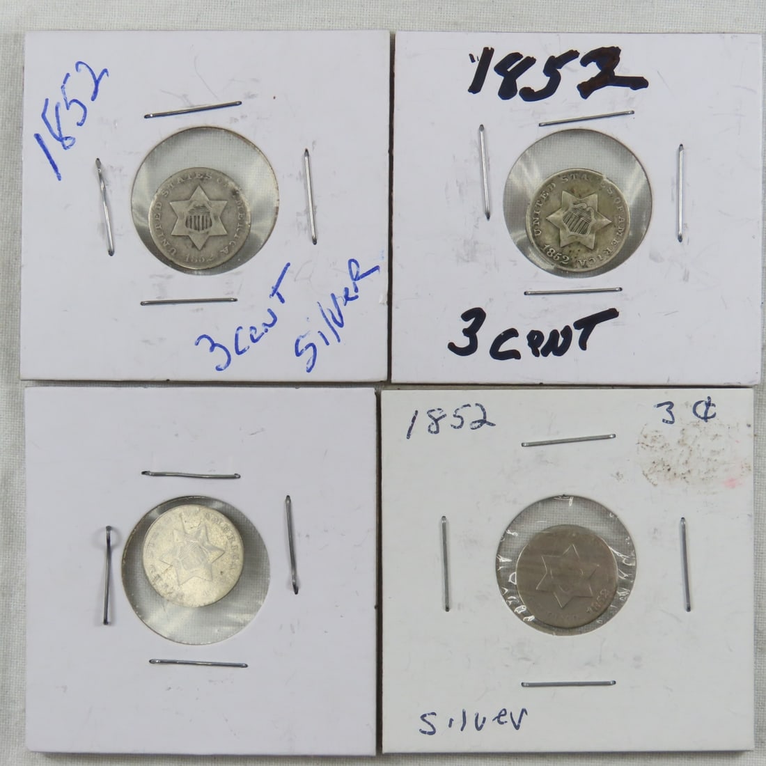 4 1852 3 Cent Silver (1 of 10)
