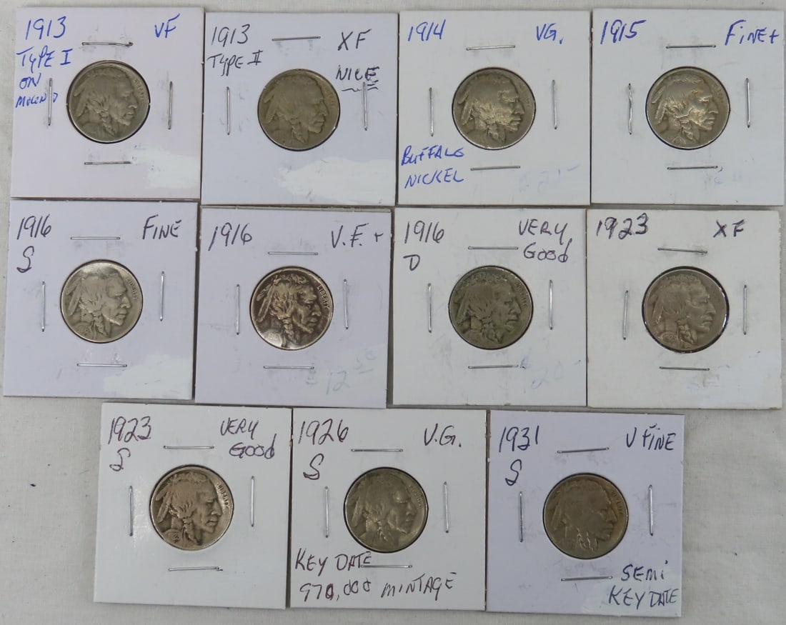11 Better Date Buffalo Nickels (1 of 14)