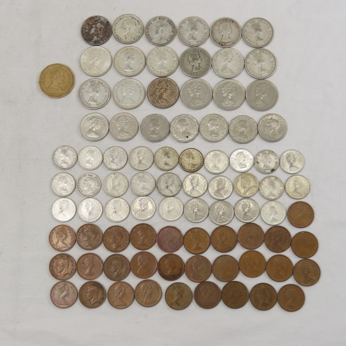 Canadian Coin Collection some silver pre 1966 (1 of 20)