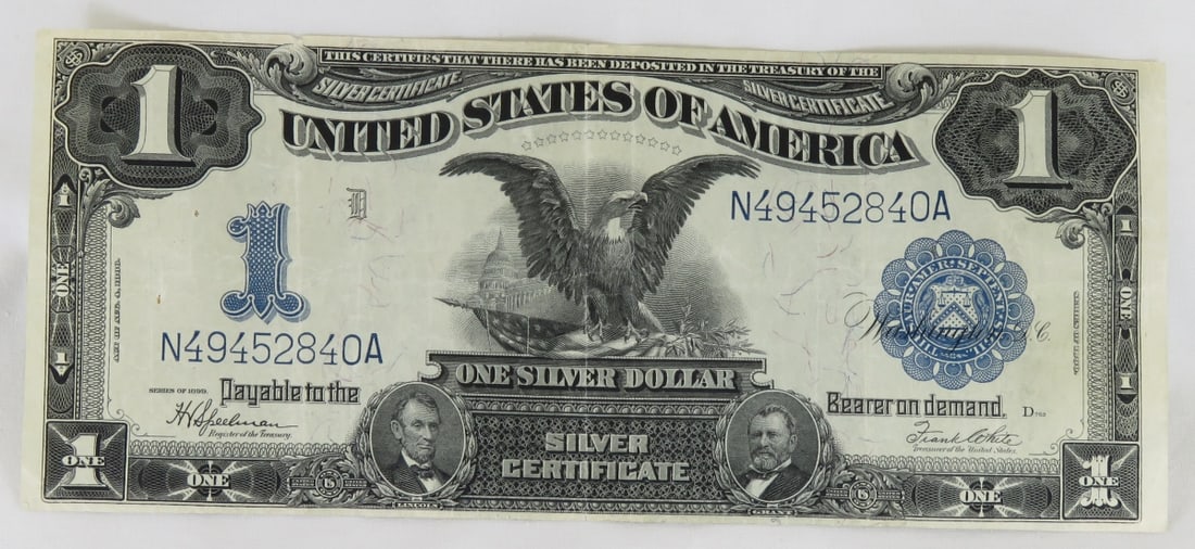 1899 $1 Black Eagle Silver Certificate (1 of 8)