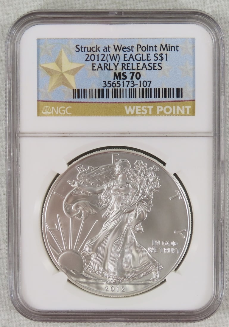 2012 W American Silver Eagle NGC MS70 (1 of 4)