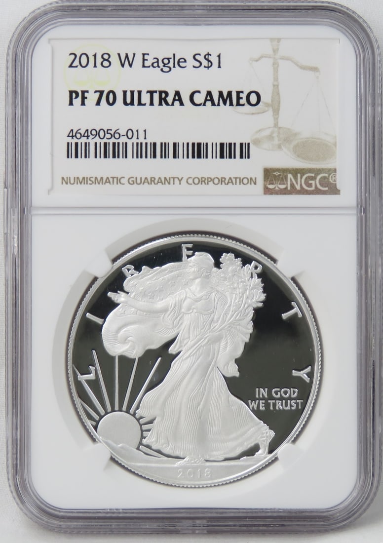 2018 W American Silver Eagle PF70 ULTRA CAMEO (1 of 4)