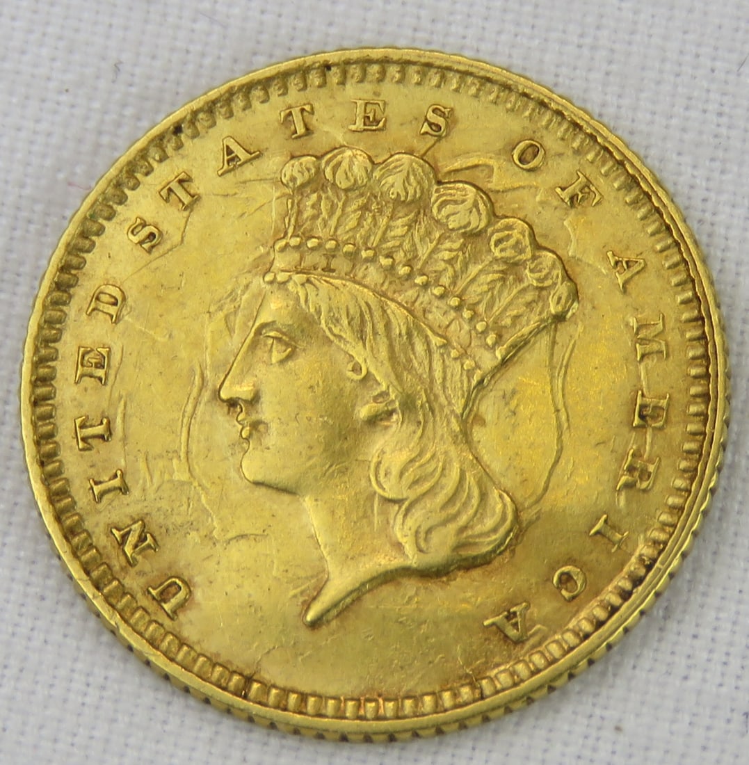 1861 $1 Gold Princess Head (1 of 2)