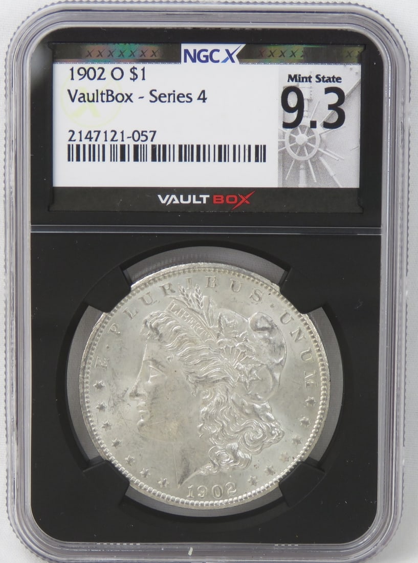 1902 O Morgan Silver Dollar NGCX Mint State 9.3 (1 of 4)