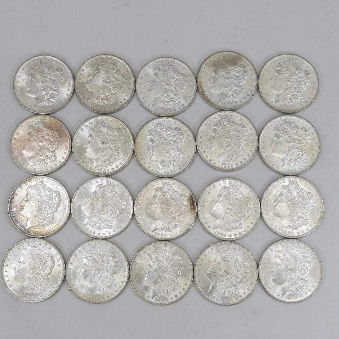 20 BU 1884 O Morgan Silver Dollars (1 of 11)