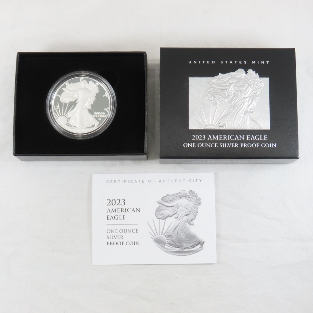 2023 S American Silver Eagle Proof with box (1 of 5)