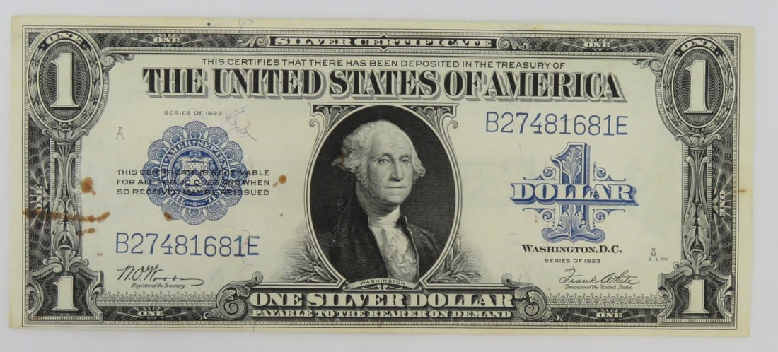1923 $1 Silver Certificate Large Note (1 of 6)