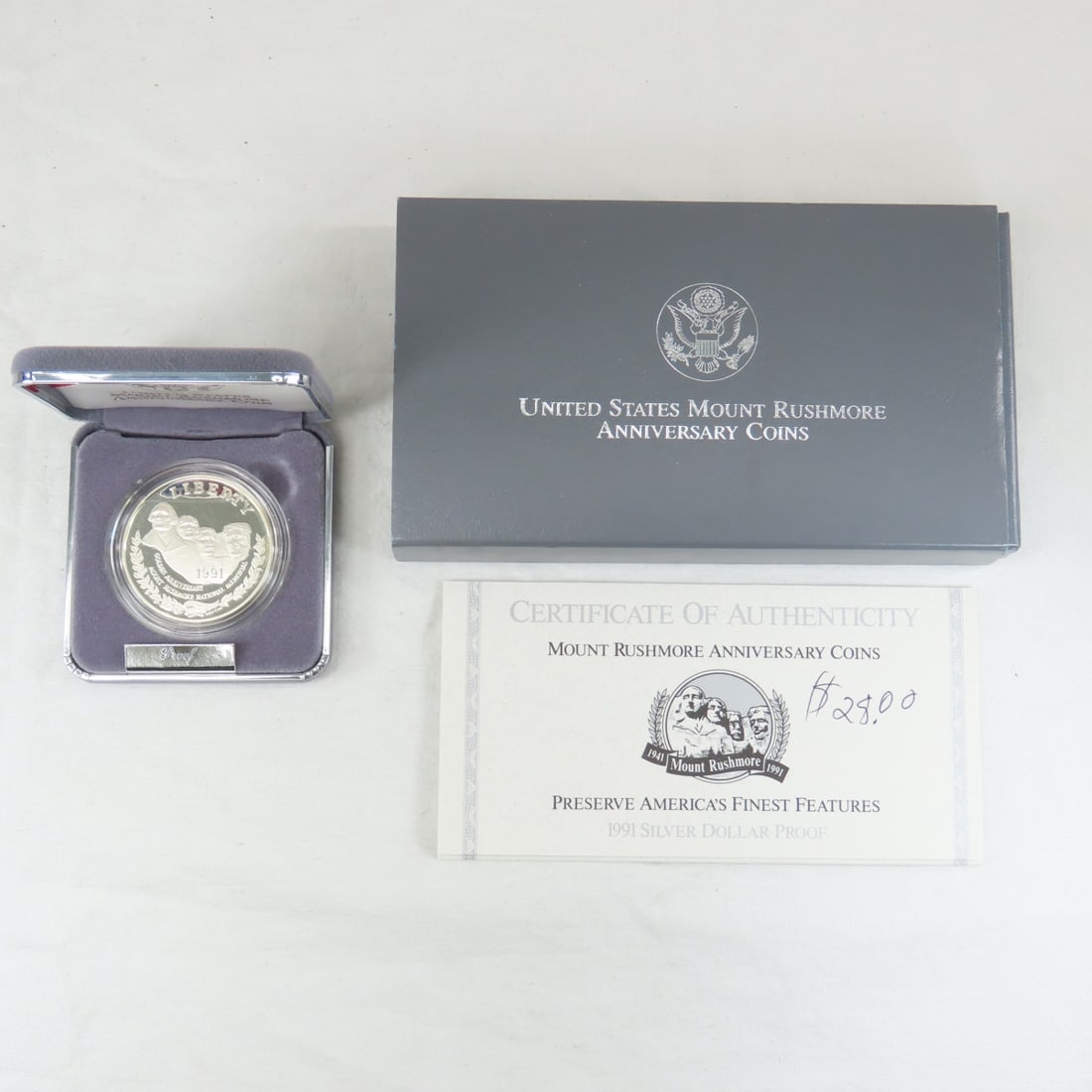 1991 S Mount Rushmore Proof Silver Dollar (1 of 6)