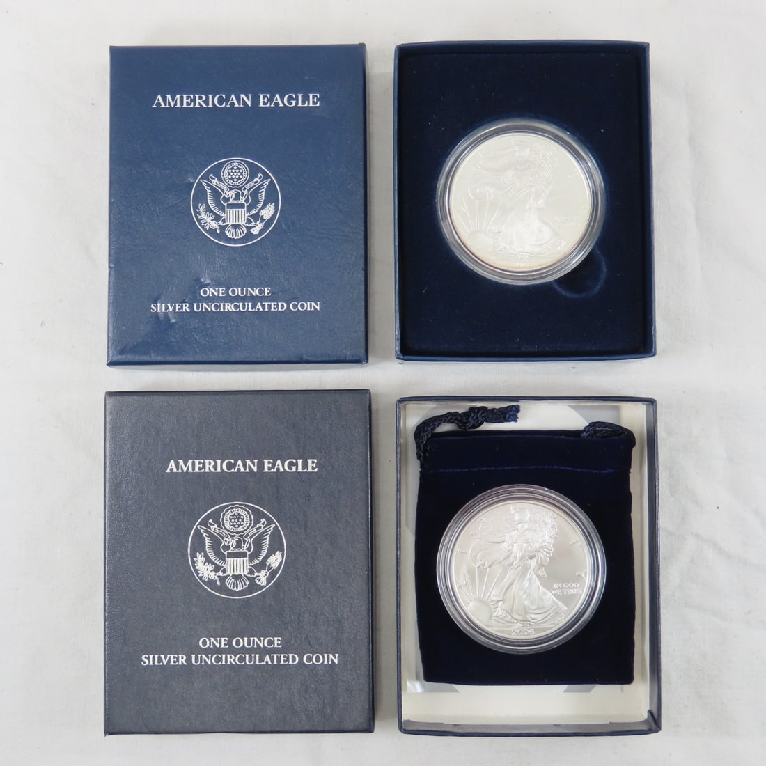 2006 & 2008 Uncirculated American Silver Eagles (1 of 8)
