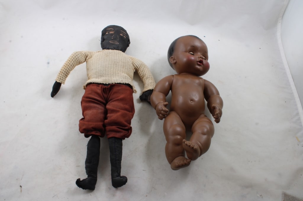2 Black Americana Dolls Handmade & Effanbee 1969 (1 of 14)