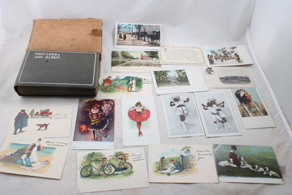 100 Antique Postcards Raphael Tuck & Others (1 of 17)