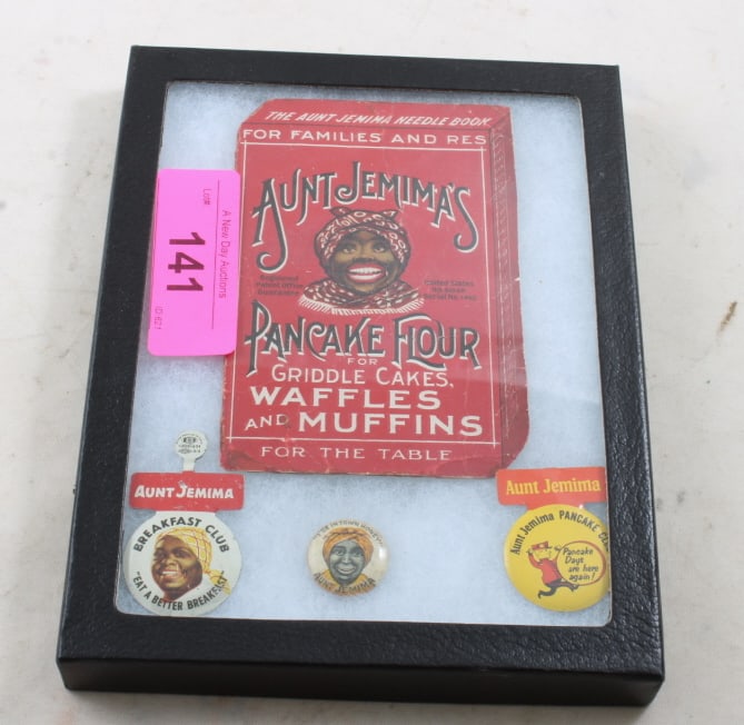 4 Black Americana Advertising 3 Pins & 1 Flour (1 of 9)