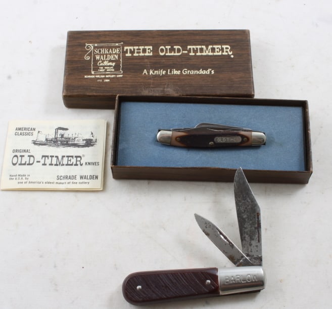 Schrade Old Timer Pocket Knife & Barlow Knife (1 of 13)