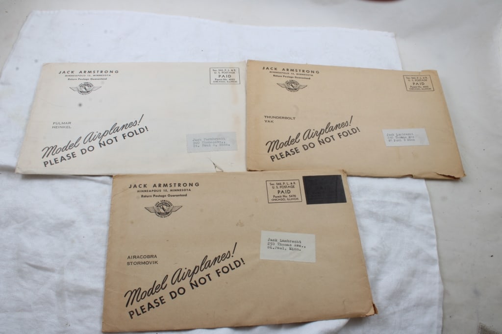 6 Jack Armstrong Model Airplanes Cereal Premiums (1 of 20)