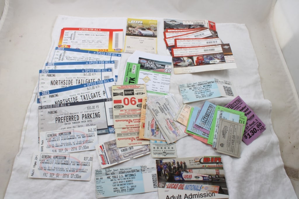 Drag Racing Ephemera Ticket Stubs Autograph: All as pictured. Please ask questions & read terms & conditions before bidding.