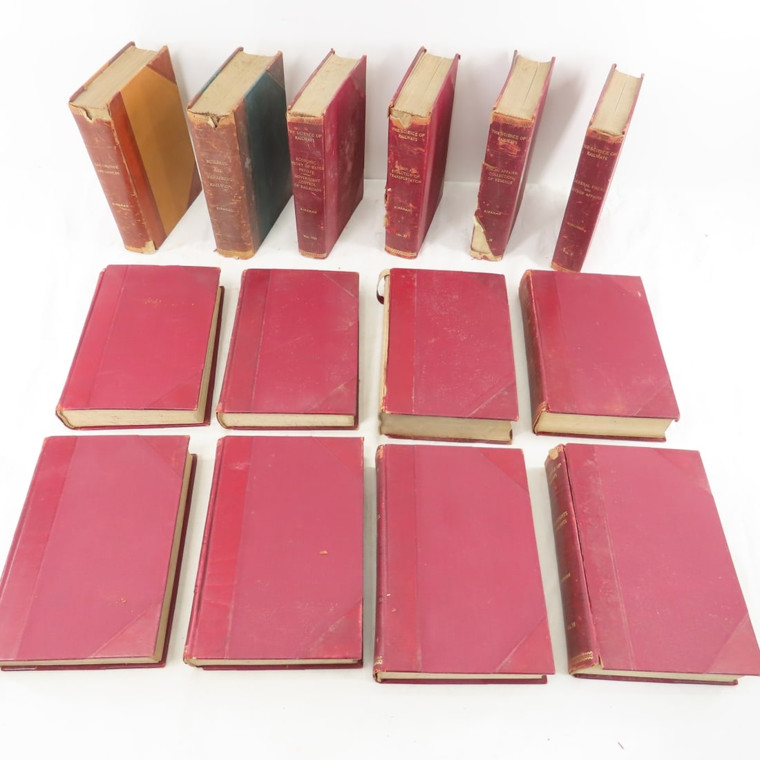 12 Volume Set of Science of the Railways 1903: by Marshall M Kirkman - printed by Regan Printing House Chicago. Complete 12 volume set. hardcover- some covers are loose at binding. 2 other Kirkman books:"Building and Repairing Railways" and "Locom