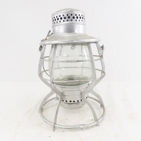 CNR Tall ET Wright marked Lantern