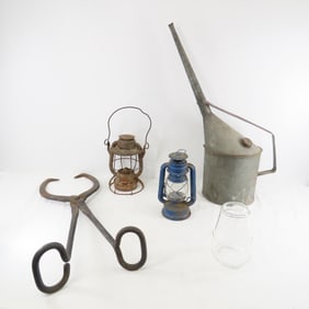 W&LE Lantern Frame, Water Can, Tongs & More