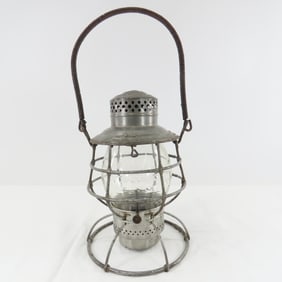 C&NW RY Tall Adlake Adams marked Lantern