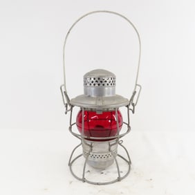 Penn Central Adlake Kero Red Short Globe Lantern