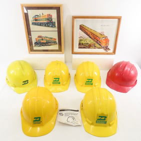 BN Plastic hard hats & CH Framed Prints
