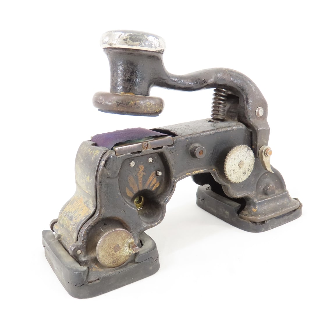 THE M&STL RY CO Luverne Ticket Validator: by Hill's Centennial Dater. From the estate of the late Dennis Holmes. Please ask questions and read terms & conditions before bidding.