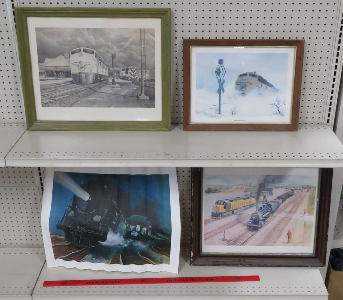 Stewart S Buck Pencil Drawing, 2 Gil Reid & More: Buck print is framed 18.5x22.5". From the estate of the late Dennis Holmes. Please ask questions and read terms & conditions before bidding.