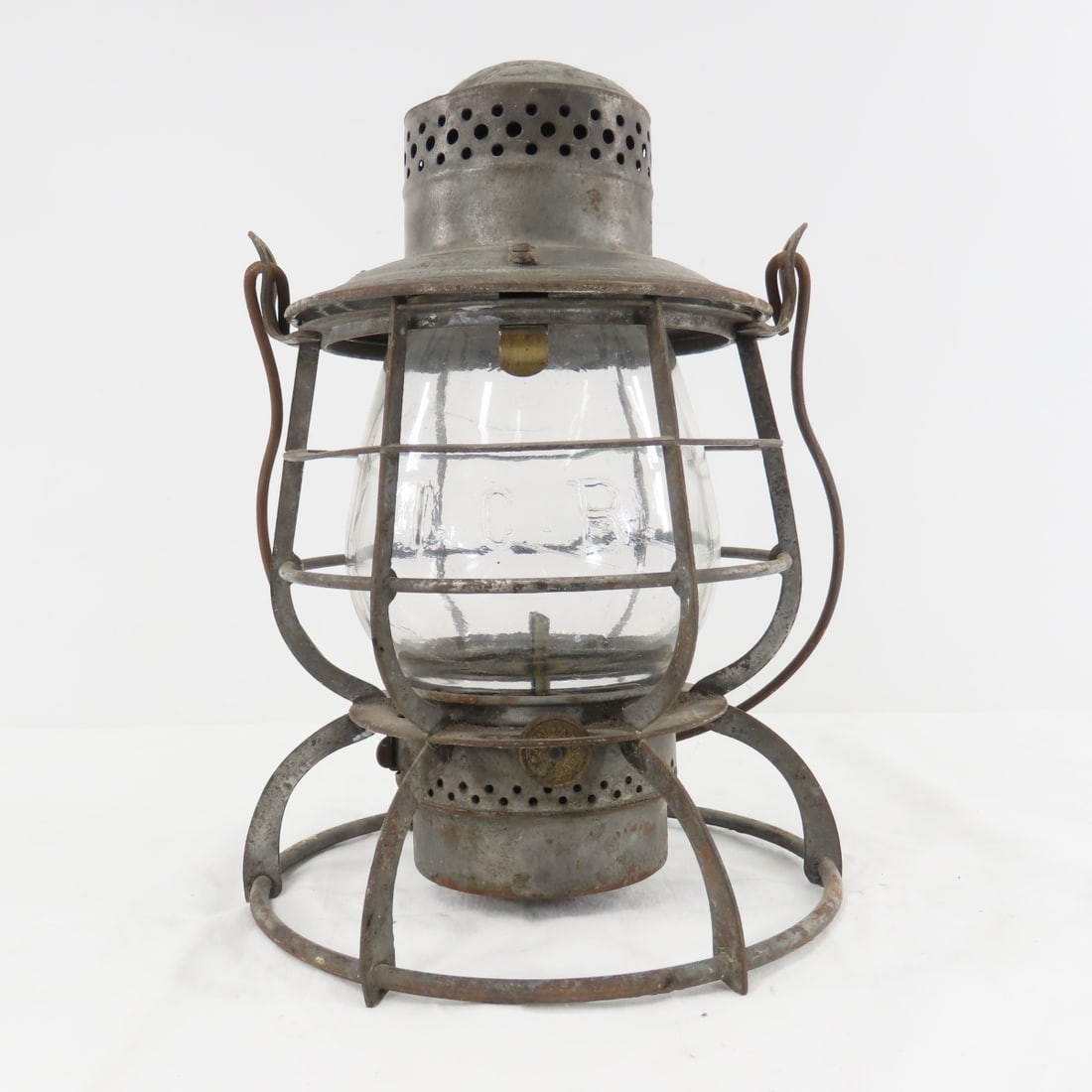 ICR Tall Armspear marked Lantern with clear cast: ICR Extended Base Globe Please ask questions and read terms & conditions before bidding.