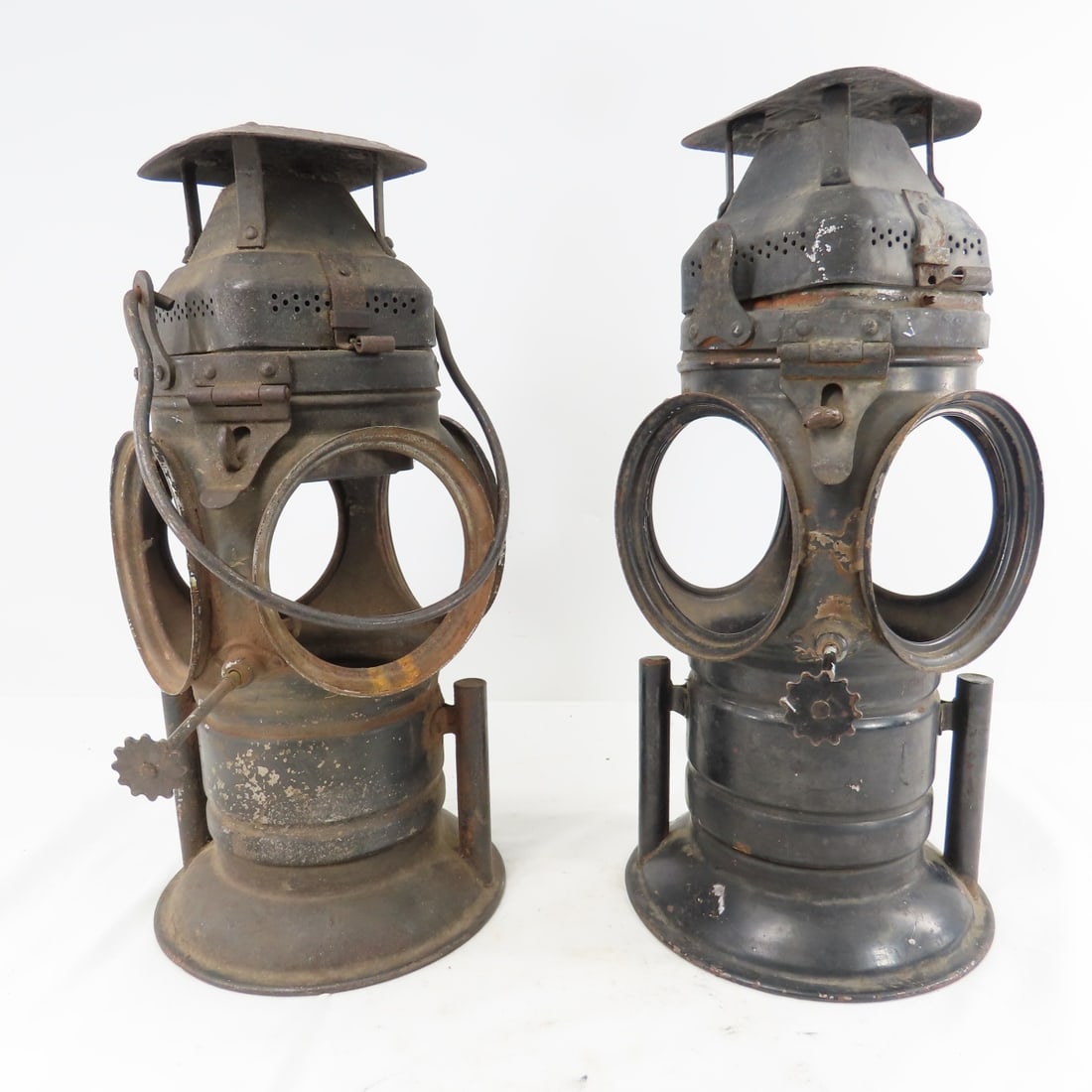 2 Unmarked Bell Bottom Switch Lamp Frames: Please ask questions and read terms & conditions before bidding.