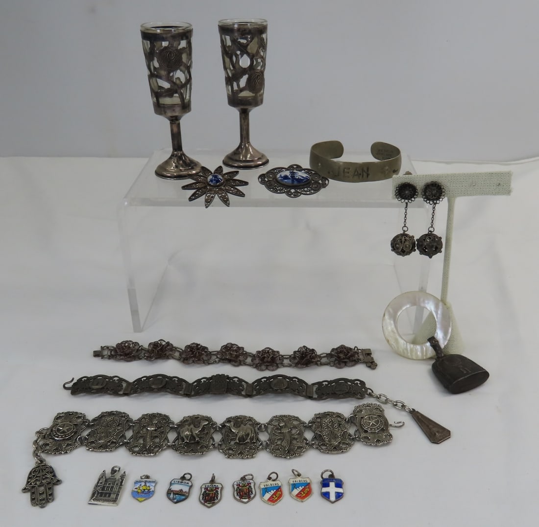 Sterling, Silver & Other Souvenir Jewelry & Cups (1 of 16)