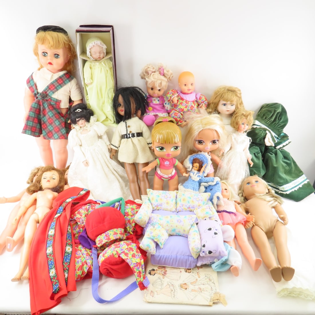 Vintage to Modern Dolls- plastic, vinyl, porcelain (1 of 12)