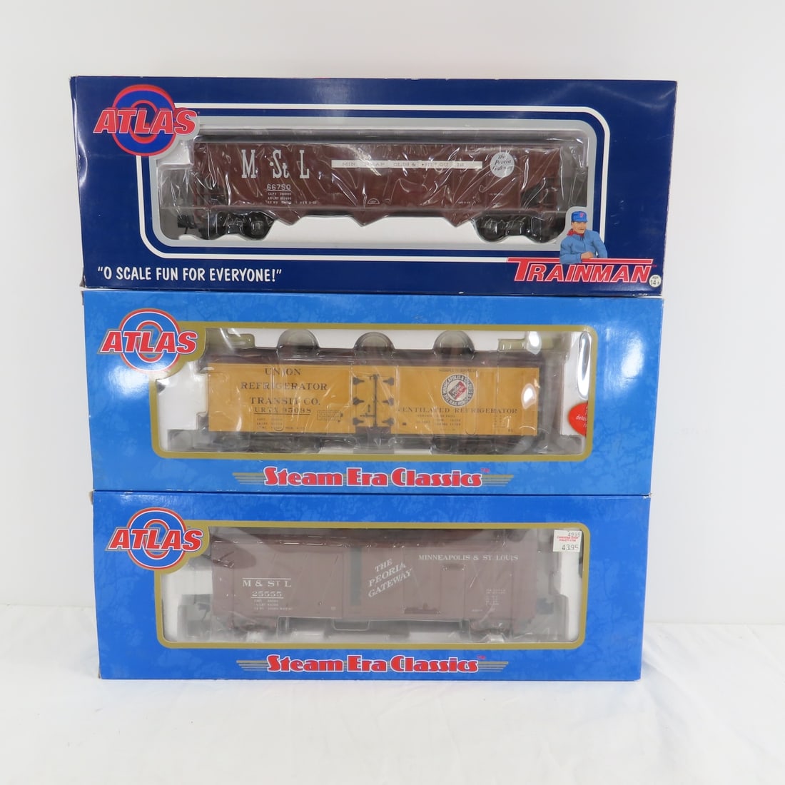3 Atlas O Gauge M&STL Cars in Boxes (1 of 9)