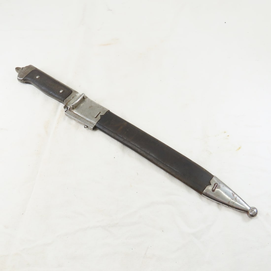 Alex Coppol Solingen bayonet with sheath: Alex Coppol Solingen bayonet with sheath- Please ask questions and read terms & conditions before bidding.