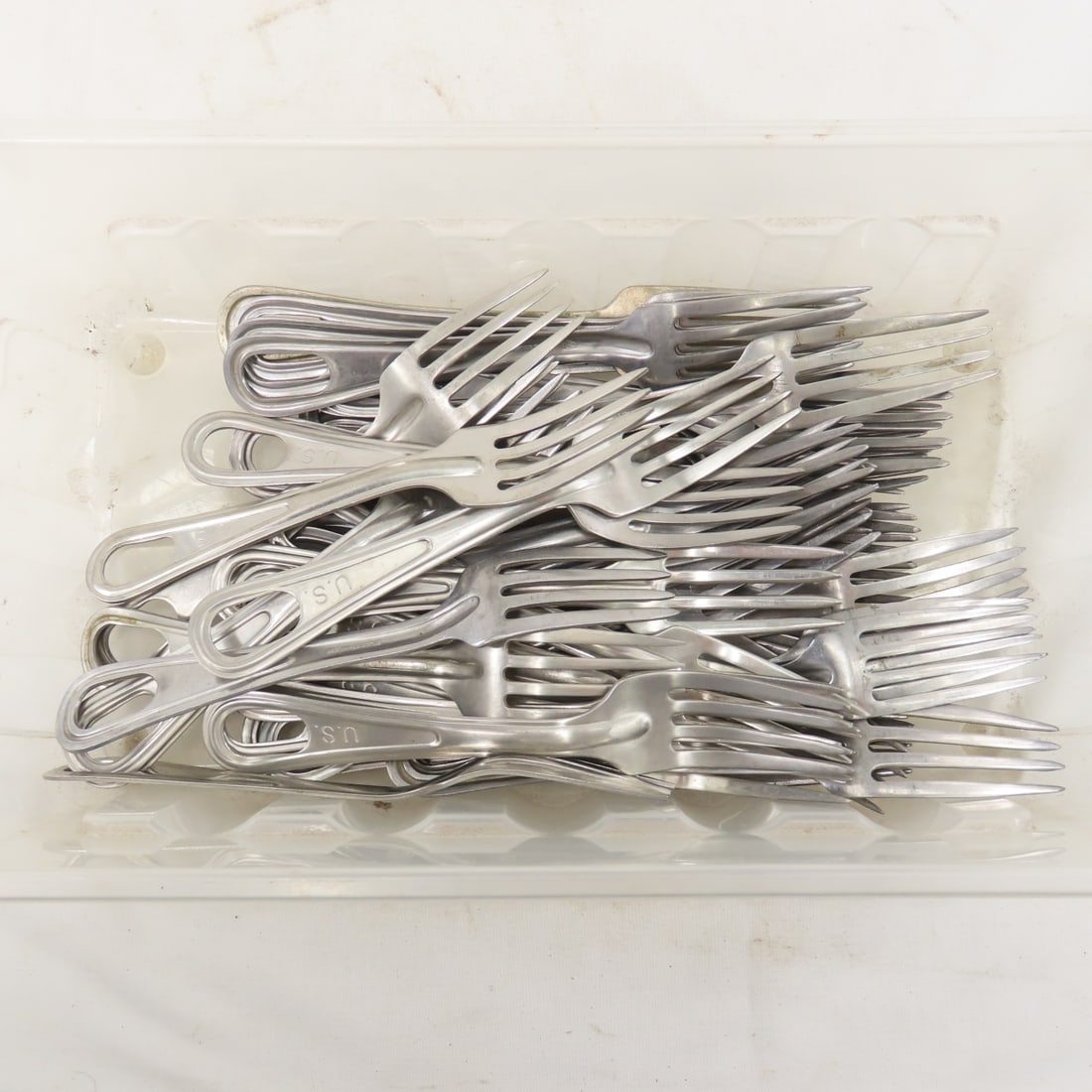 45 US Military forks: 45 US Military forks- Please ask questions and read terms & conditions before bidding.